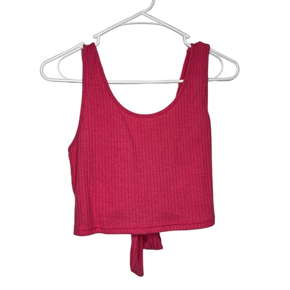 SHEIN Cropped Tie Front/Back Cropped Tank Top, Size Large - Picture 2 of 3